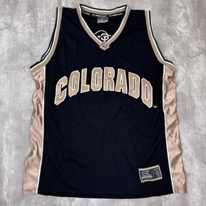Vintage Collesseum Colorado Buffaloes Jersey Mens XL Black Basketball NCAA Deion